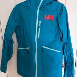 Helly Hansen Teal and Orange Label